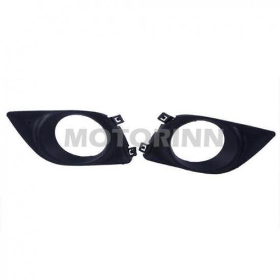 Front Bumper Fog Light Lamp Cover Bezel Pair For Nissan Versa Sunny 2011-2013