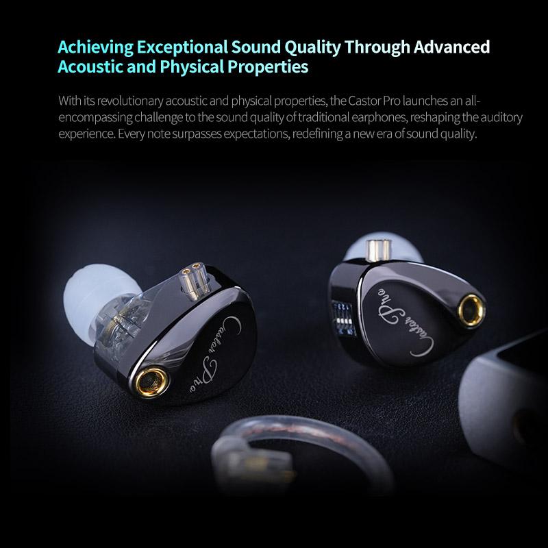 KZ Castor PRO 2DD Dynamic In Ear Earphones High-end Tunable Earphones Stets A New Benchmark for Hfi Sound Quality Bass Headsets