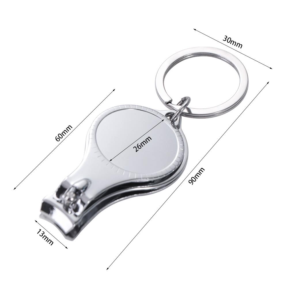 Multifunctional Nail Clippers Keychain 3 In 1 Nail Cutter Bottle Opener Best Gift
