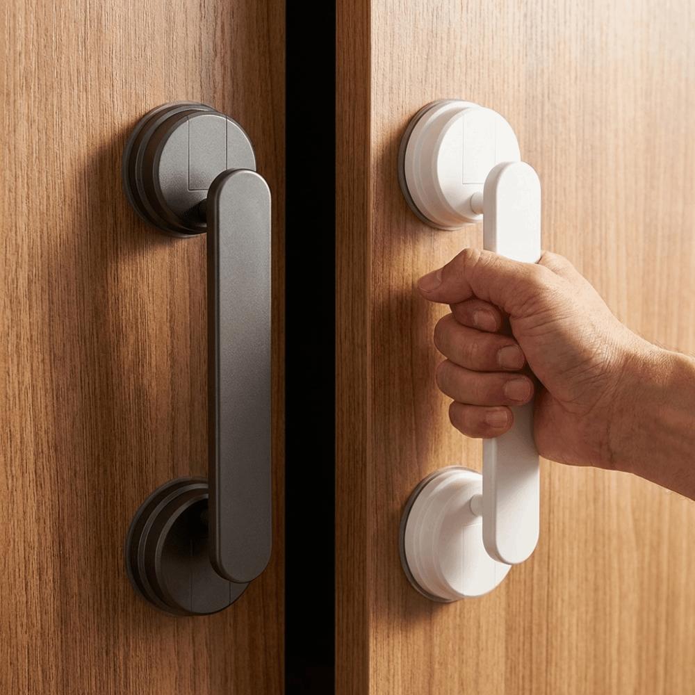 1/2Pcs Removable Sliding Door Handle Waterproof Bathroom Shower Auxiliary Handle  Bathroom