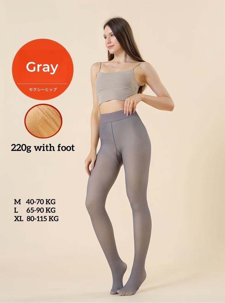 Plus Size 115Kg Thermal Stockings Woman Warm Insulated Tights Sexy Women Pantyhose Fake Stockings Skin Effect Translucent Tights