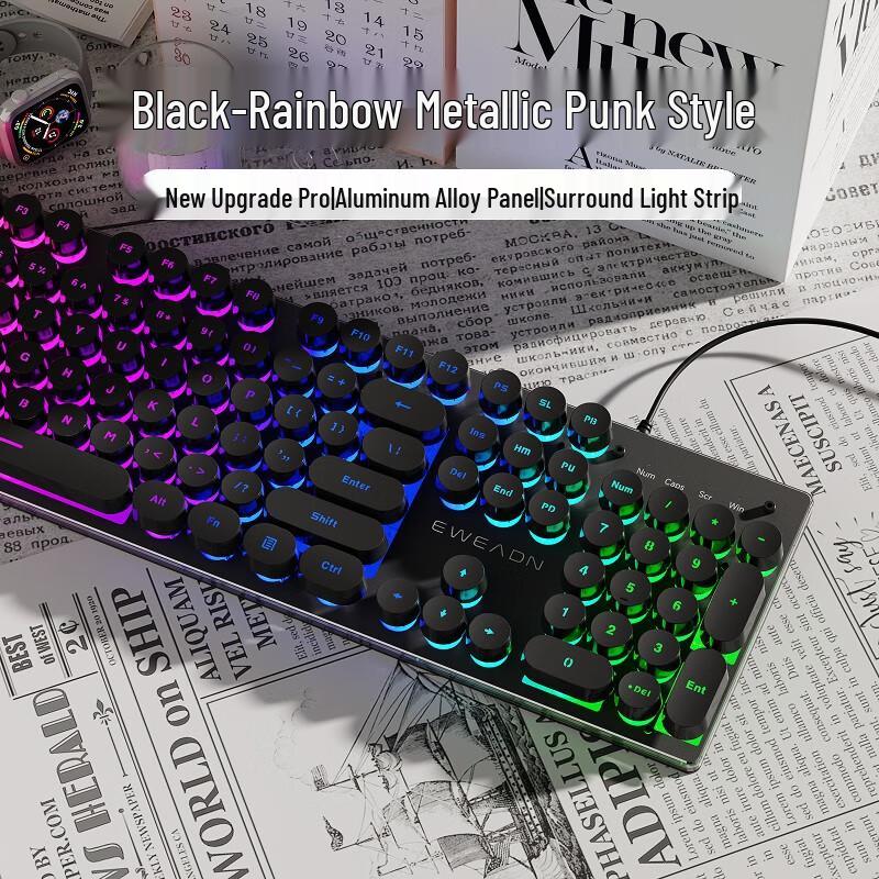 

YOUSHIFORCE Punk Mechanical Keyboard and Mouse Combo