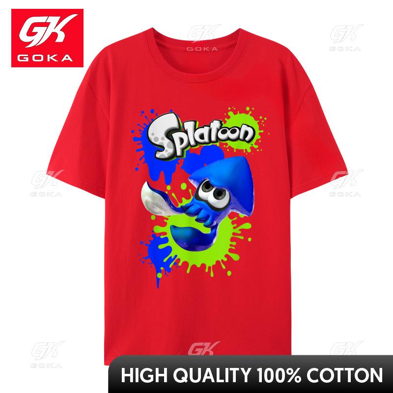 Splatoon Spleediddle Splat Pure Cotton Unisexs Simple Style T Shirt Personalized Tops Tees 2024 Discount Geek ONeck Top TShirts