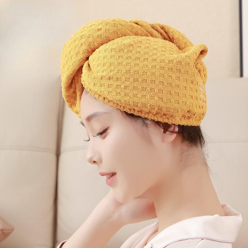Dry Hair Cap with A High-end Feel, Thickened Super Fast Drying and Absorbing Water Bath Cap, Towel and Headscarf
