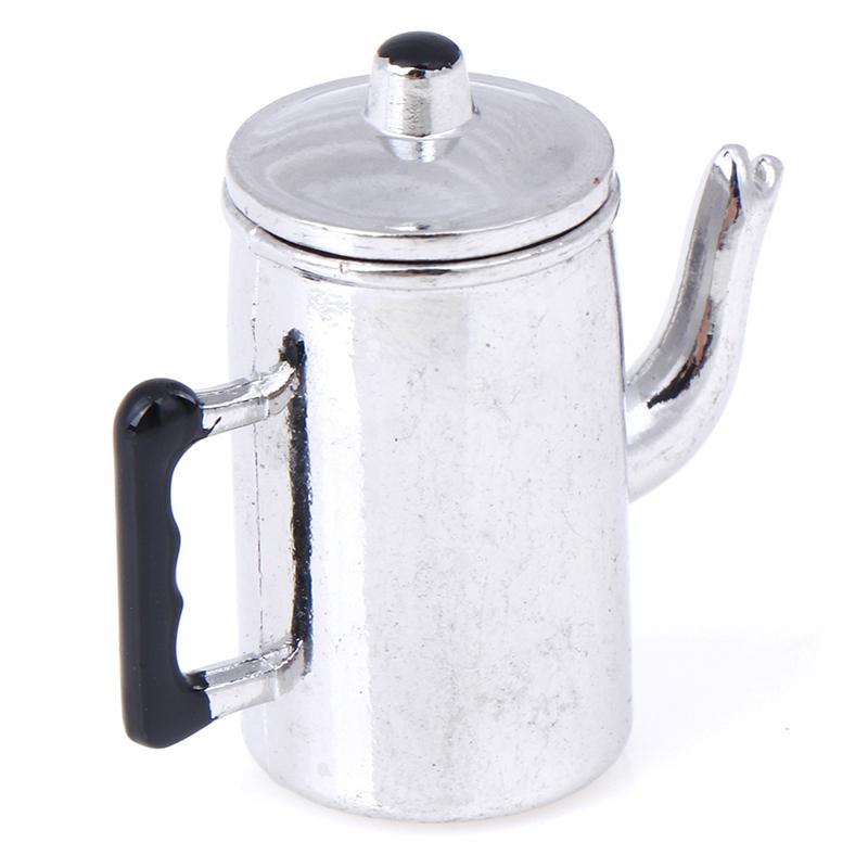 Miniatur Lebensmittel Spielszene Modell Kreatives Puppenhaus Zubehör Mini Alter Wasserkocher