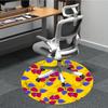 1pc Autumn Leaves Pattern Office Round Rug, Non-slip, Soft and Durable Office Rug for Interior Decoration, Perfect for Office, Beautiful Decoration Yy