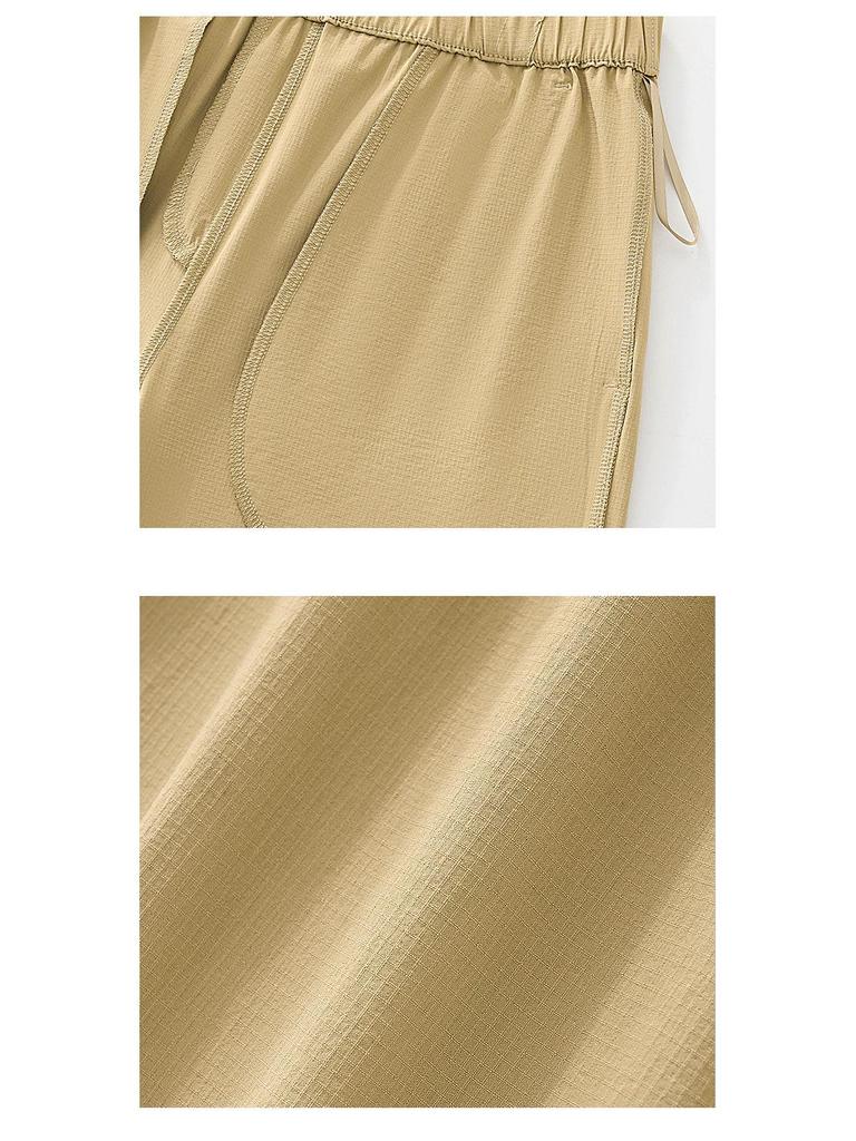 2026 GAGN Women's Casual Cropped Harem Pants: High-Waist, Slimming, Versatile, and Lightweight Nine-Point Design for Summer.