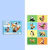 Paper DIY Paste Material Kit Handmade Animals Sticker Book 3D Geometric Sticker Books  Kids