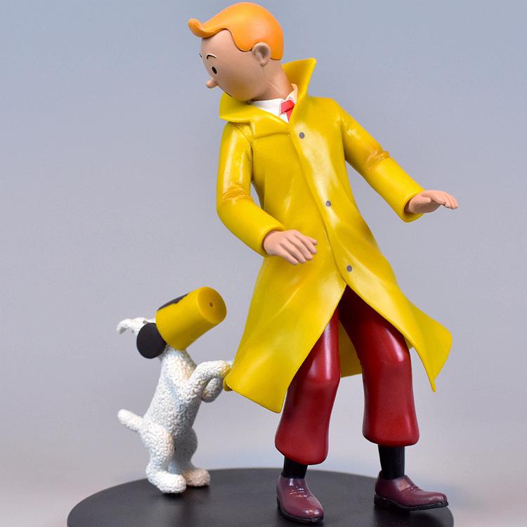 TINTIN Adventures: Detective Style Snowy Dog Figure Ornament - Free Shipping