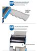 72mm Metal Tape Dispenser Handheld Cutter Sealing Machine 3-inch