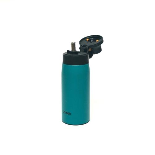 Tiger Vacuum Insulated Water Bottle, 350ml, with Stainless Steel Straw, Mug, Keeps Drinks Cold, Perfect for Home Use, Tumbler Use, Viridian (Blue-Gree