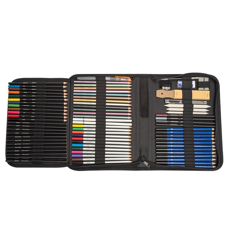 Professional Fine Arts Sketch & Colored Pencils Set - Creative Toolkit for Drawing & Painting