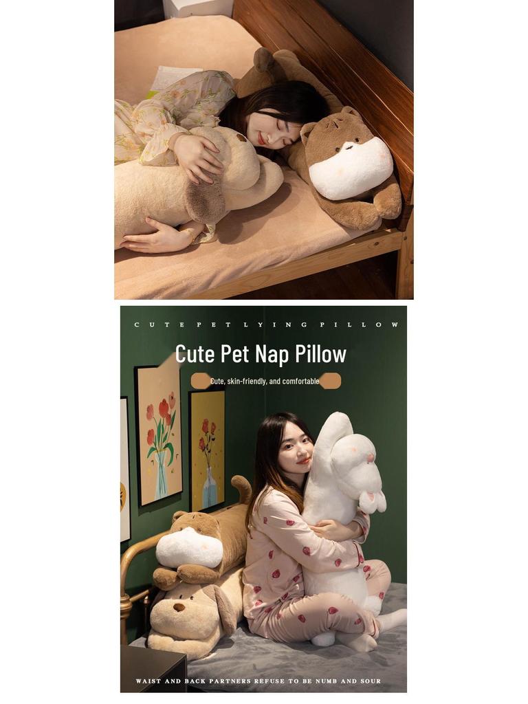 Shiba Inu Plush Pig Doll - Long Pillow for Side Sleepers