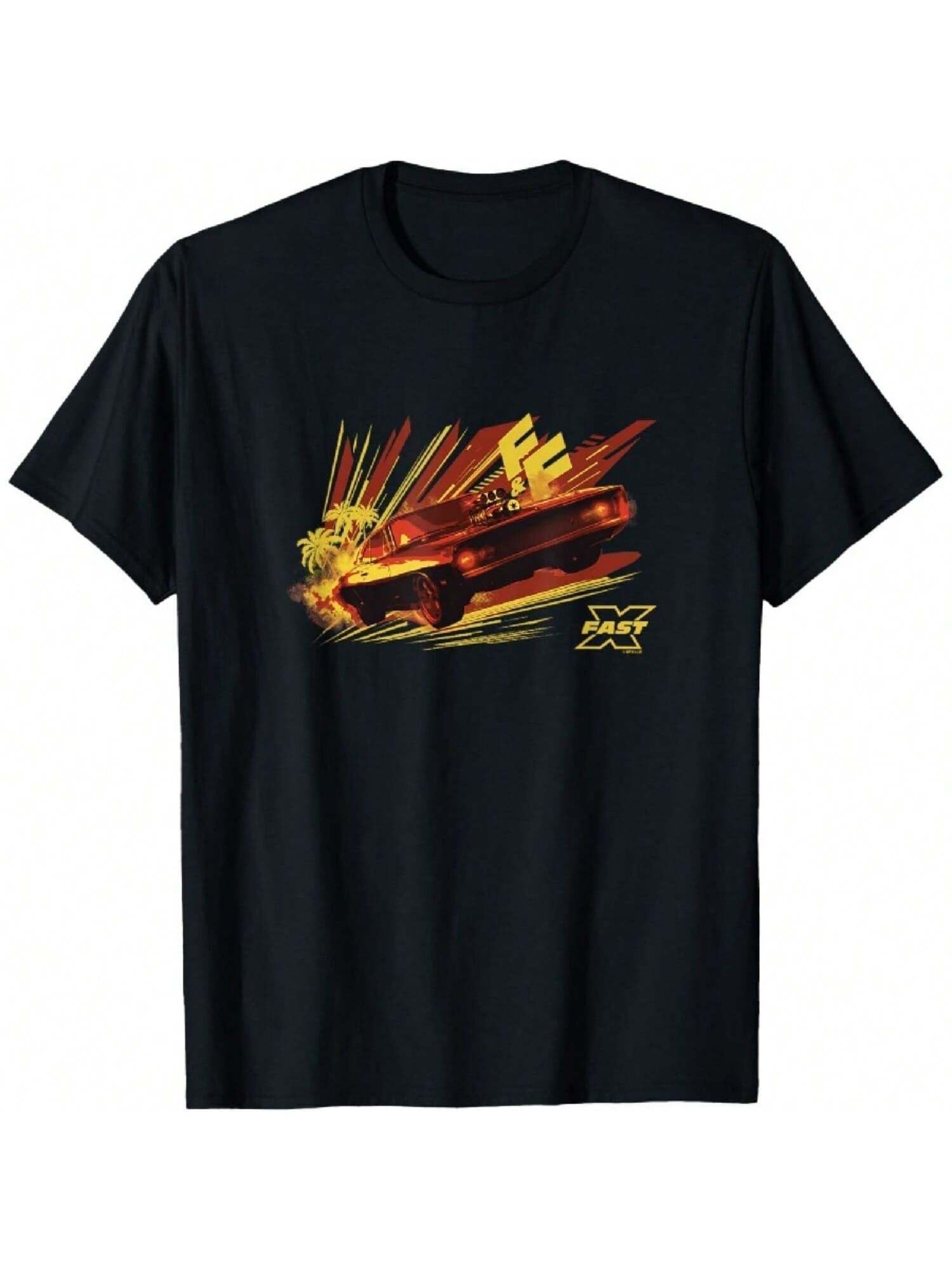 Fast X Dom Toretto Vintage Palm Tree Charger Race T-Shirt S разноцветный