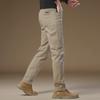 Men's Slim Fit Elastic Belt Cotton Suit Pants for Autumn/Winter 2024