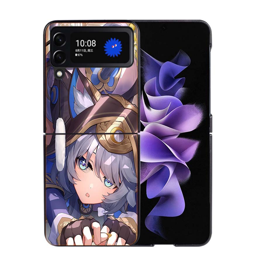 

Honkai Star Rail Cipher Phone Case For Samsung Z Flip 7 6 5G Galaxy Z Flip4 Z Flip5 Z Flip3 Coque Black Hard PC Shell Protective Samsung Z Flip 7 5G