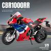 1:9 CBR1000RR-R Motorräder Spielzeugauto-Modelle Metall Druckguss Stoßdämpfung Sound Licht Gummireifen Miniaturmotoren Jungen Geschenke