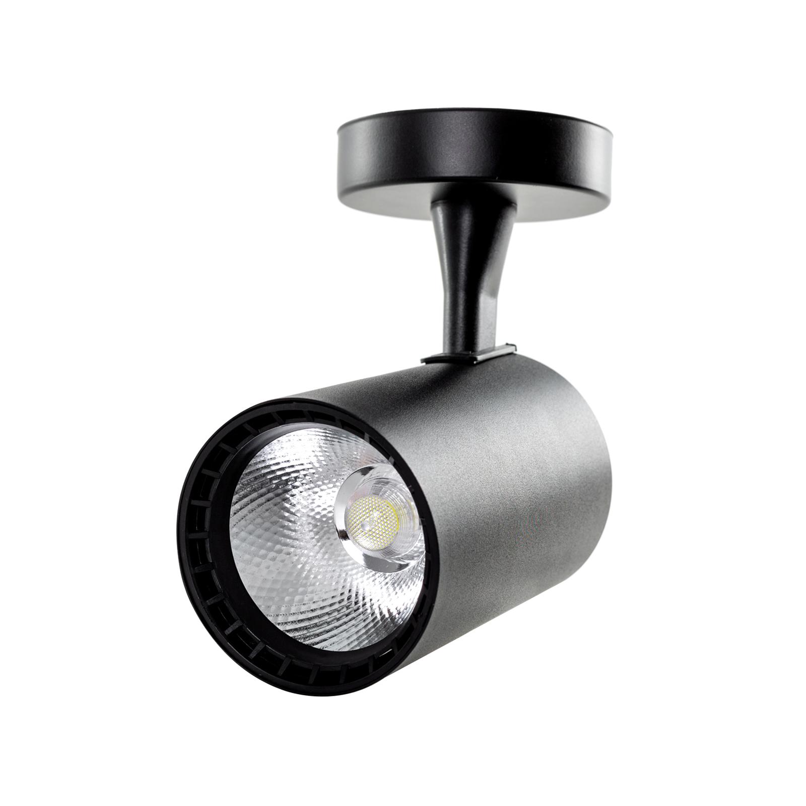 

Накладной потолочный светодиодный светильник COB 20 Вт 220 В, регулируемый прожектор для фоновой стены, фотостены, художественной выставки 20w&Neutral Light чёрный