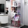 Acrylic Stackable Transparent Book Storage Box W/ Magnetic Attraction Lid Clear Acrylic Display Case for Living Room Bedroom