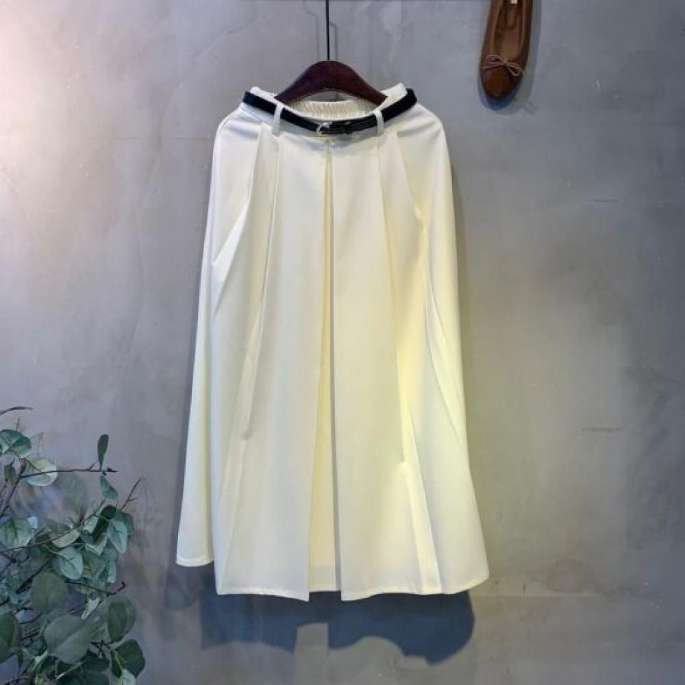 C S In The Room Grab waiSt Belt Span baCk bandIng pIntuCk poCket Long Skirt 4Col