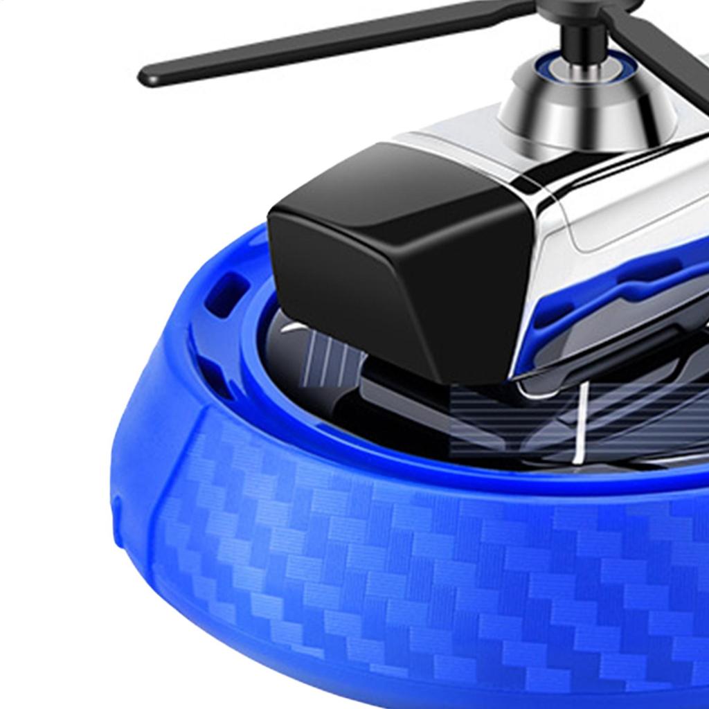 Solar Powered Car Air Freshener Solar Rotating Airplane Air Freshener Auto Interior Fragrance Diffuser For Vacation Workplace