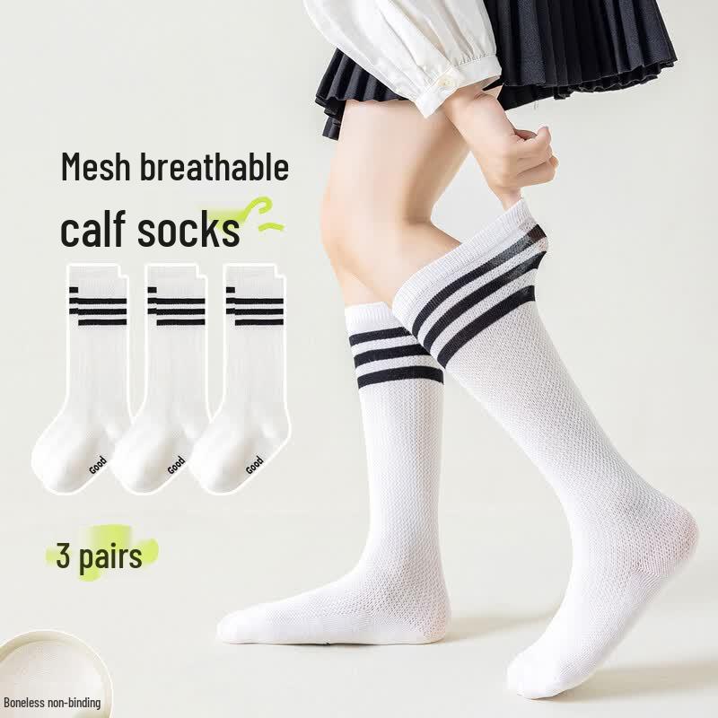 Little Piggy Banner Kids  Summer Striped Calf Socks XL (9-12 years, Shoe 33-36)
