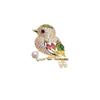 Little Bird Lapel Pin: Women's Copper Brooch for Shirt Collar, Fashion Corsage and Anti-Exposure Jewelry