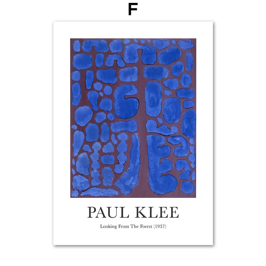 

Абстрактные красочные постеры и принты Paul Klee, винтажная эклектичная галерея, настенная живопись на холсте, современная гостиная, домашний декор A4 21X30cm No Framed