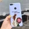 Für Huawei P Smart Hülle Niedliche Blume Schwarz Weiches TPU Silikon Bumper Hülle Für Huawei PSmart P Smart 2017 FIG-LX1 Handyhülle Funda