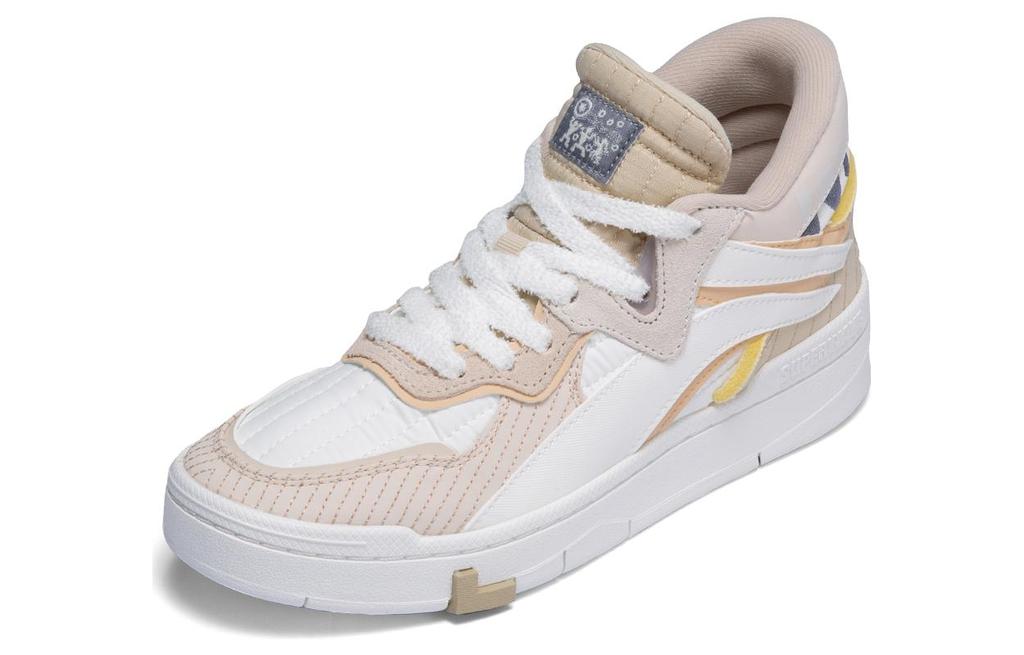 Li Ning Wave Slip Resistant Abrasion Resistant Slip Resistant Abrasion Resistant Mid top Skateboard Shoes Women's AGCS152-1