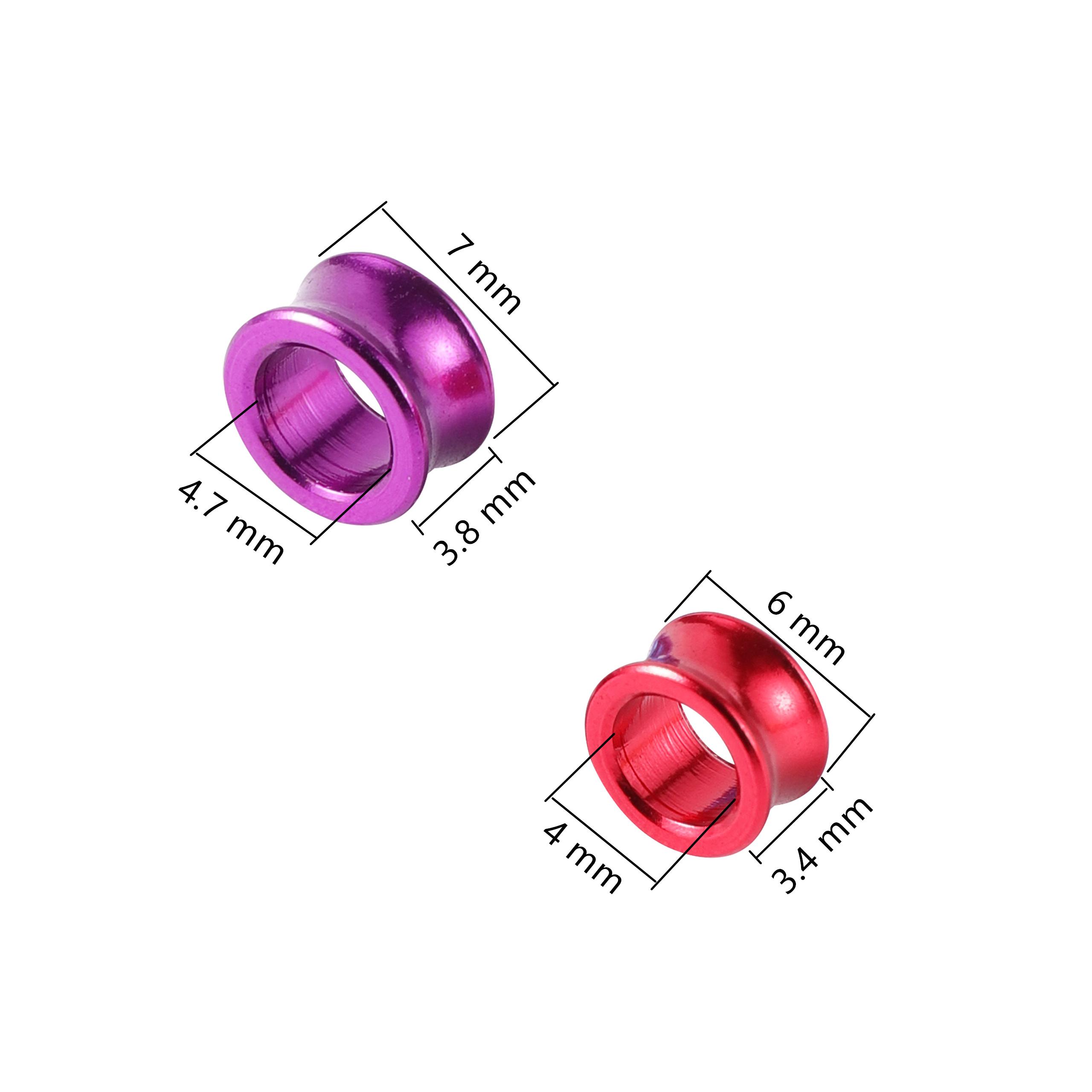 

30 шт. 4/5/6/7/8 мм Алюминиевое кольцо на лапу птицы Метка Инструмент для тренировки поведения Смешанные цвета Уличные тренировки полета Идентификация для гонок Inner diameter 4mm