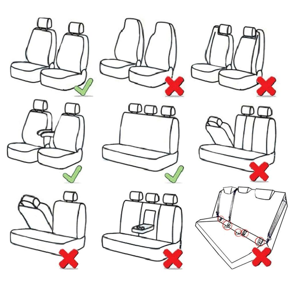 Car for Seat Cover Breathable Cotton Fabric Auto Cushion Mat Protector Universal