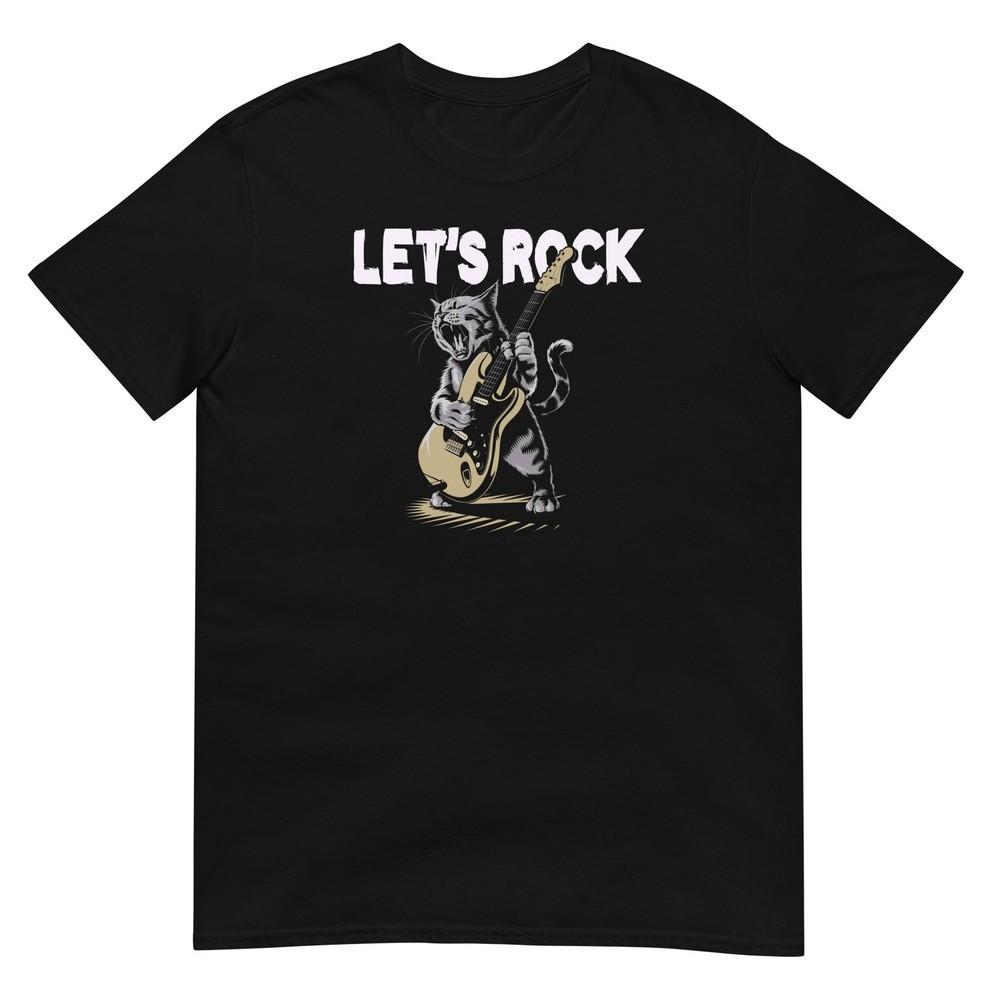 Cat Tshirt Guitar Player Tee Kitty Cats Lover Pet TShirt Unisex Design Unisex T-Shirt XXXXL