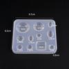 Cute Beads Cube Triangle Silicone Mold For Jewelry Earrings Pendant Making Resin UV Epoxy Resin Molds Crafts DIY Tool