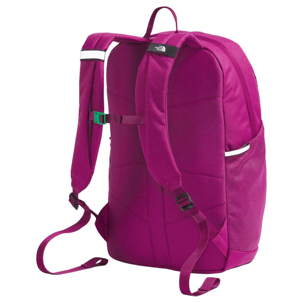 The North Face Jester 24.6L Logo Zipper Outdoor Backpack Recycled Polyester Deep Mulberry And Dragon Fruit Kids backpack NF0A52VY0OX