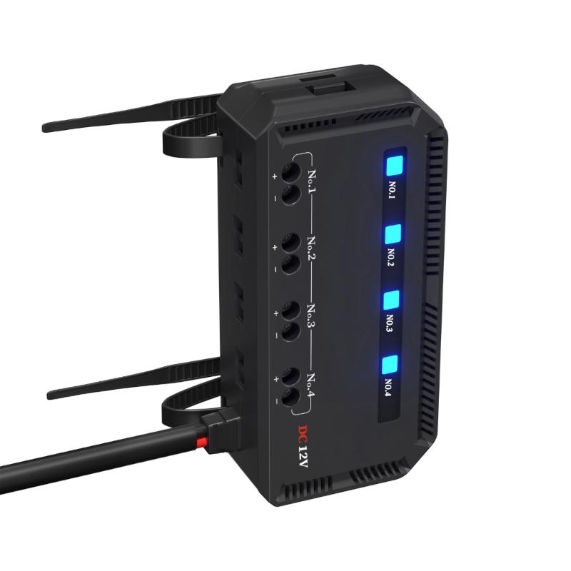 12V 4 Way e  Block with LED Indicator 4 Circuit 20A  Box Holder Block Panel for Auto Car Boat Truck