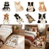 Soft Plush Home Decor Carpet Anti-fouling Cartoon Carpet Funny Cat-Shaped Area Rug for Bedroom