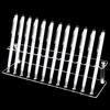 Clear Pen Display Stand 1.5cm 12-Slots Pen Holder Stand Pencil Display Rack Pen Stand Organizer for Pencil Makeup Brush Eyebrow