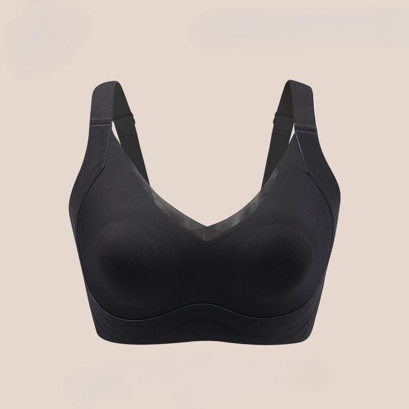 Big Breasts Look Small Nude and Comfortable Bra Seamless No-rims Breast-locking and Fat-locking Underwear