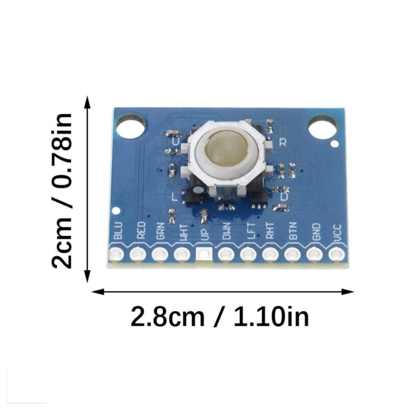 Trackball Hall Effect Sensory 360 Degree Trackball Multifunction Module Trackball Module for Microcontroller Integration