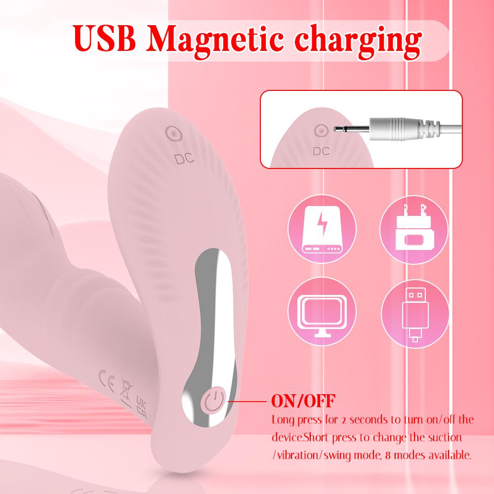 Remote Control Vibrator 8 Vibration Sucking Modes G Spot A Spot Clitoris Stimulator Sex Toy For Women Masturbation Orgasm Goods