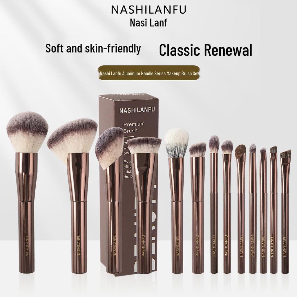 New Style Complete Makeup Brush Set: Blush, Powder, Foundation, and Eyeshadow Brushes