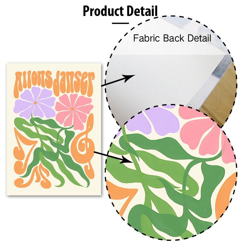 Pastellblumen Sonne Wellen Cocktail Minimalismus Wandkunst Leinwandmalerei Nordische Poster und Drucke Wandbilder Wohnzimmerdekor