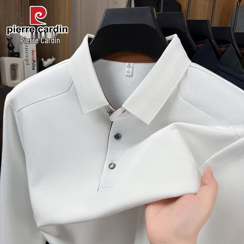 

Pierre Cardin Men s Loose Fit Long Sleeve Polo Shirt L