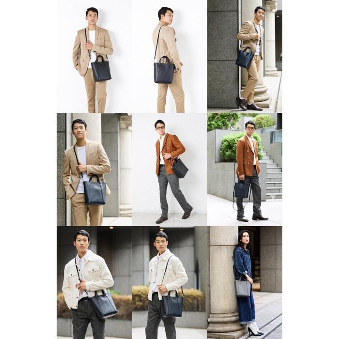 [Pelle Morbida] Tote Bag Navy PM-TE014-NV