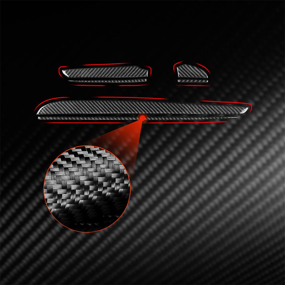 Carbon Fiber Central Control Dashboard Cover Trim For Chrysler 300 2011+