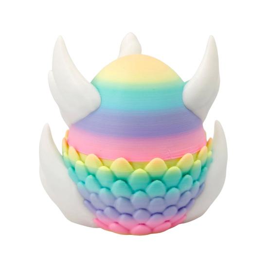 3D Printed Dragon Collectible Mini Egg with Articulated Dragon Inside Colorful Animal Miniature Fidget Toy Desktop Figurine for Home Office Decor