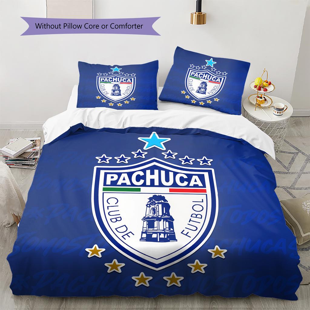 Pachuca Football Club Pattern Bedding Home Decoration Birthday & Festival Gift (1 * duvet cover + 2 * pillowcase, without core)