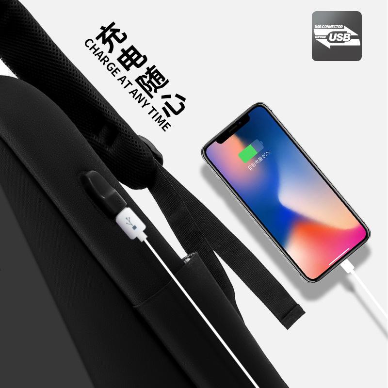 EVA Multifunctional Hard Shell Rechargeable Travel Backpack with Logo