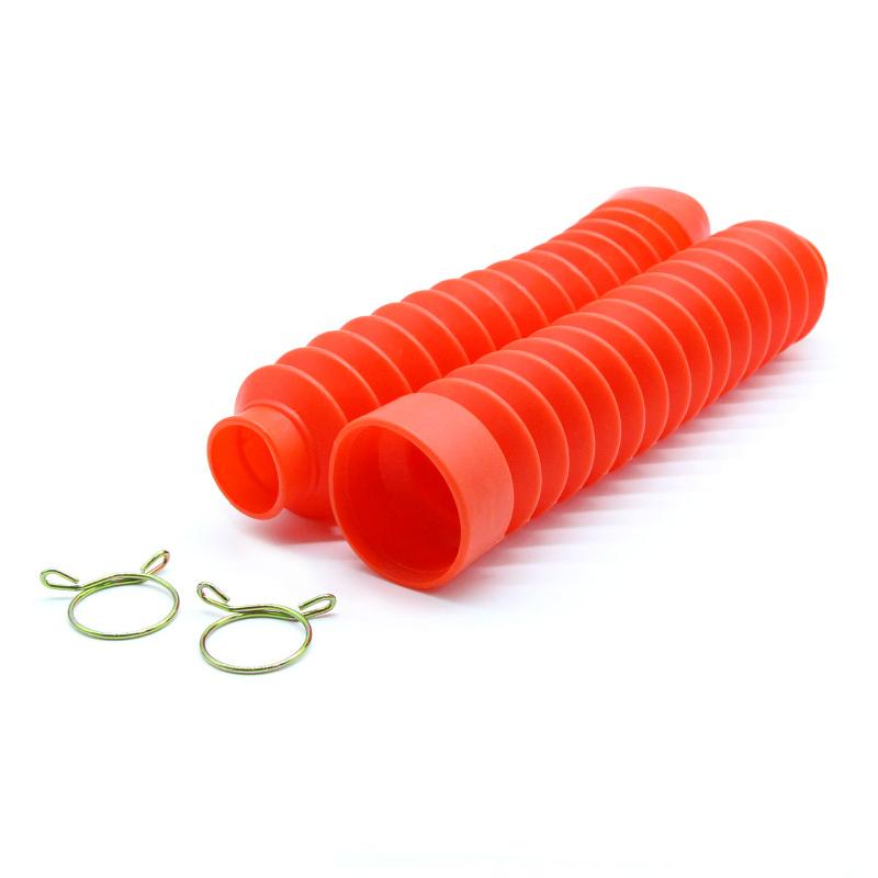 2 Peças Coberturas de Garfo Dianteiro de Motocicleta Polainas Gators Bota Protetor de Choque Protetor de Poeira para Off Road Pit Dirt Bike Motocross Bicicleta ATV